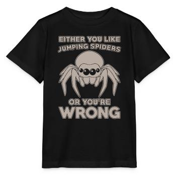 Dicton Jumping Spider - T-shirt bio MINI CREATOR Stanley/Stella Enfant - noir - Devant - Mikhail (115cm)