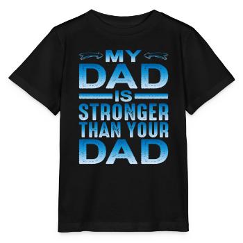 Mon père est plus fort que ton père - T-shirt bio MINI CREATOR Stanley/Stella Enfant - noir - Devant - Mikhail (115cm)