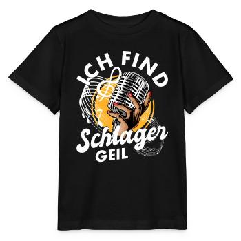 Volksmusik Party Dorffest Ouftit Deutsche Schlager - Stanley/Stella Kinder T-Shirt MINI CREATOR  - Schwarz - Vorne - Mikhail (115cm)