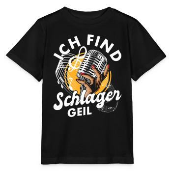 Volksmusik Party Dorffest Ouftit Deutsche Schlager - Stanley/Stella Kinder T-Shirt MINI CREATOR  - Schwarz - Vorne - Mikhail (115cm)