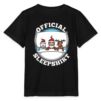 Official sleepshirt christmas - Stanley/Stella MINI CREATOR Kids’ T-Shirt - black - Front - Mikhail (115cm)
