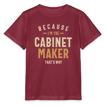 Ébéniste Emploi Profession Birthday Worker - T-shirt bio MINI CREATOR Stanley/Stella Enfant - bordeaux - Devant - Kain (125cm)