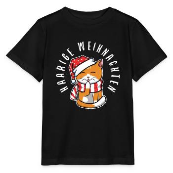 Haarige weihnachten - Stanley/Stella Kinder T-Shirt MINI CREATOR  - Schwarz - Vorne - Mikhail (115cm)