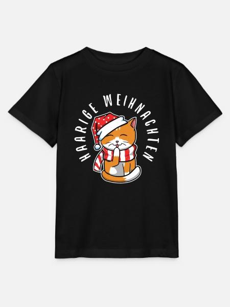 Haarige weihnachten - Stanley/Stella Kinder T-Shirt MINI CREATOR - Schwarz