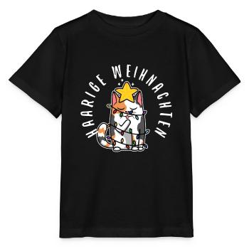 Haarige weihnachten - Stanley/Stella Kinder T-Shirt MINI CREATOR  - Schwarz - Vorne - Mikhail (115cm)