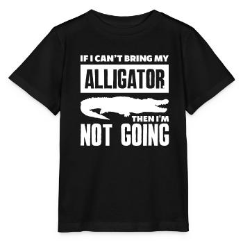 Alligator Alligatoren Krokodil Krokodile - Stanley/Stella Kinder T-Shirt MINI CREATOR  - Schwarz - Vorne - Mikhail (115cm)