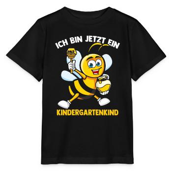 Kindergartenkind Biene Kindergarten Start Geschenk - Stanley/Stella Kinder T-Shirt MINI CREATOR  - Schwarz - Vorne - Mikhail (115cm)