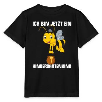 Kindergartenkind Biene Kindergarten Start Geschenk - Stanley/Stella Kinder T-Shirt MINI CREATOR  - Schwarz - Vorne - Mikhail (115cm)