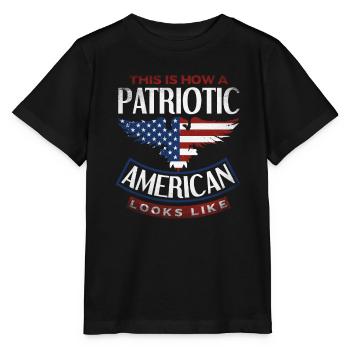 Amérique États-Unis Américain Américain - T-shirt bio MINI CREATOR Stanley/Stella Enfant - noir - Devant - Mikhail (115cm)