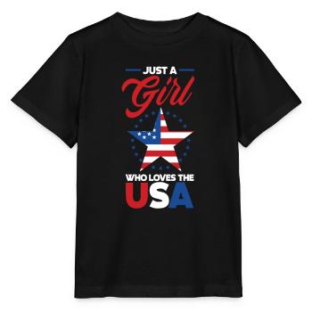 Amérique États-Unis Américain Américain - T-shirt bio MINI CREATOR Stanley/Stella Enfant - noir - Devant - Mikhail (115cm)