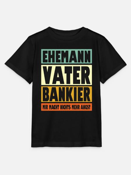 Bankier Vater Ehemann Held - Stanley/Stella Kinder T-Shirt MINI CREATOR  - Schwarz