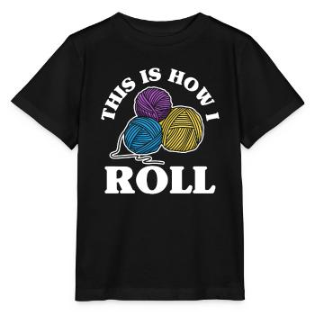 Stricken Wolle Garn - Stanley/Stella Kinder T-Shirt MINI CREATOR  - Schwarz - Vorne - Mikhail (115cm)