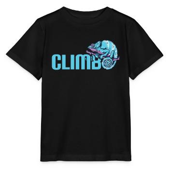Bouldern, Klettern Freiklettern Kletterhalle - Stanley/Stella Kinder T-Shirt MINI CREATOR  - Schwarz - Vorne - Mikhail (115cm)