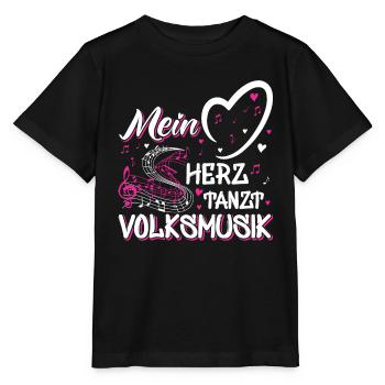 Volksmusik Party Dorffest Ouftit Deutsche Schlager - Stanley/Stella Kinder T-Shirt MINI CREATOR  - Schwarz - Vorne - Mikhail (115cm)