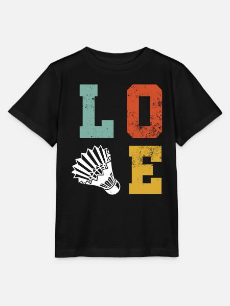 Federball Badminton - Stanley/Stella Kinder T-Shirt MINI CREATOR - Schwarz