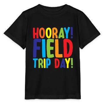 Hourra, journée d’excursion sur le terrain! 3 - T-shirt bio MINI CREATOR Stanley/Stella Enfant - noir - Devant - Mikhail (115cm)
