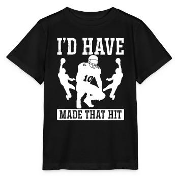 Safety Made that hit Defense Player Man to Man - Stanley/Stella Kinder T-Shirt MINI CREATOR  - Schwarz - Vorne - Mikhail (115cm)