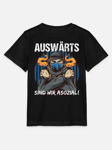 Fußball Fan Pyro Statement Geschenk - Stanley/Stella Kinder T-Shirt MINI CREATOR - Schwarz