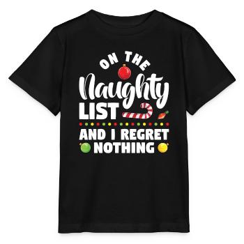 Sur la liste des vilains et je n’ai aucun regret - T-shirt bio MINI CREATOR Stanley/Stella Enfant - noir - Devant - Mikhail (115cm)