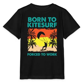 Kitesurfer Kitesurfing Kiteboard Kiter Kiten Bar - Stanley/Stella MINI CREATOR Kids’ T-Shirt - black - Front - Mikhail (115cm)