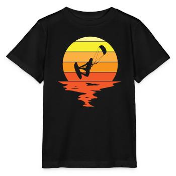 Kitesurfer Kitesurfing Kiteboard Kiter Kiten Bar - Stanley/Stella MINI CREATOR Kids’ T-Shirt - black - Front - Mikhail (115cm)