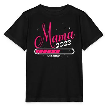Werdende Mama 2023 Loading - Stanley/Stella Kinder T-Shirt MINI CREATOR  - Schwarz - Vorne - Mikhail (115cm)