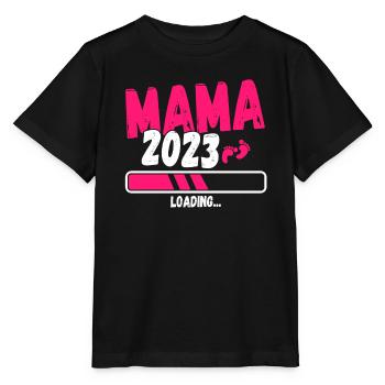 Werdende Mama 2023 - Stanley/Stella Kinder T-Shirt MINI CREATOR  - Schwarz - Vorne - Mikhail (115cm)