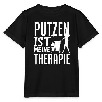 Putzfrau Therapie Reinigunskraft - Stanley/Stella Kinder T-Shirt MINI CREATOR  - Schwarz - Vorne - Mikhail (115cm)