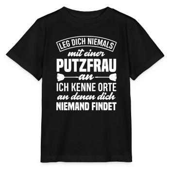Putzfrau - Stanley/Stella Kinder T-Shirt MINI CREATOR  - Schwarz - Vorne - Mikhail (115cm)