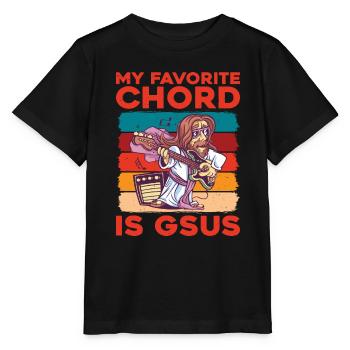 My Favorite Chord Is Gsus - Stanley/Stella MINI CREATOR Kids’ T-Shirt - black - Front - Mikhail (115cm)