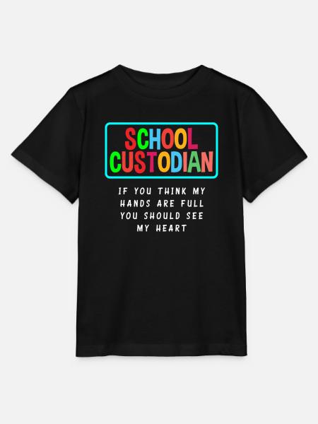 Schulhausmeister Herz Beruf Leidenschaft - Stanley/Stella Kinder T-Shirt MINI CREATOR - Schwarz