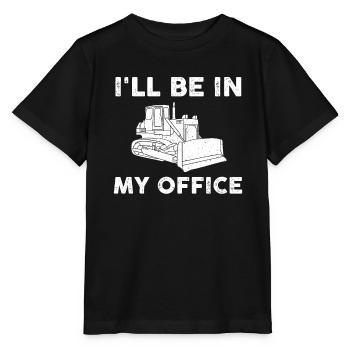 Drôle de t-shirt bulldozer - T-shirt bio MINI CREATOR Stanley/Stella Enfant - noir - Devant - Mikhail (115cm)