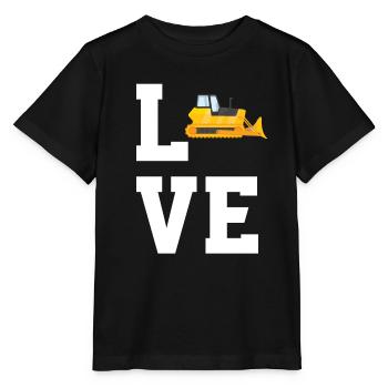 Chers bulldozers - T-shirt bio MINI CREATOR Stanley/Stella Enfant - noir - Devant - Mikhail (115cm)