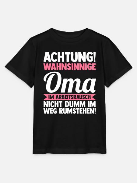 Großmutter Großmama Omi Oma - Stanley/Stella Kinder T-Shirt MINI CREATOR  - Schwarz