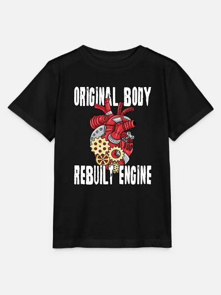 Herz Operation Geschenk - Stanley/Stella Kinder T-Shirt MINI CREATOR  - Schwarz