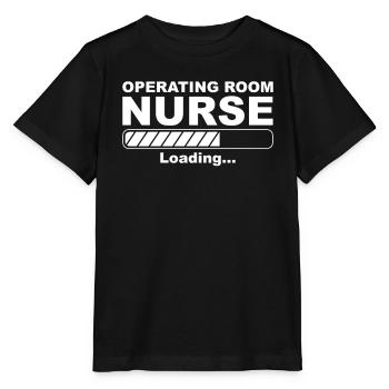 OP Krankenschwester lädt - Stanley/Stella Kinder T-Shirt MINI CREATOR  - Schwarz - Vorne - Mikhail (115cm)
