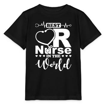 Beste OP Schwester Krankenschwester Operation - Stanley/Stella Kinder T-Shirt MINI CREATOR  - Schwarz - Vorne - Mikhail (115cm)