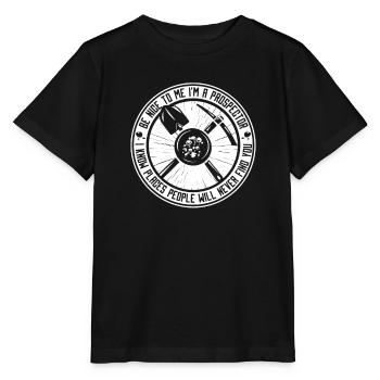 Des prospecteurs creusent une pioche à la pelle au trésor - T-shirt bio MINI CREATOR Stanley/Stella Enfant - noir - Devant - Mikhail (115cm)