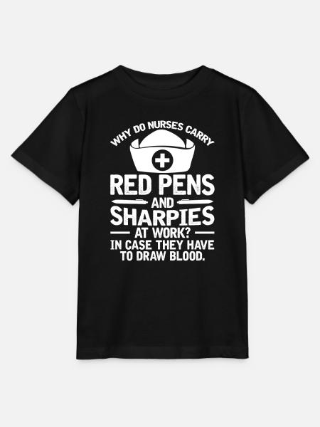 Krankenschwester Komisch - Stanley/Stella Kinder T-Shirt MINI CREATOR  - Schwarz