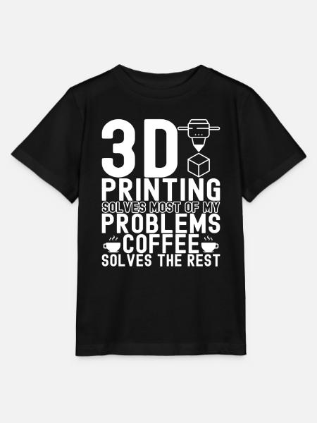 3 D Drucken - Stanley/Stella Kinder T-Shirt MINI CREATOR - Schwarz