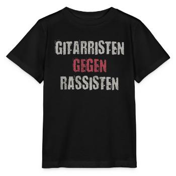 Gitarristen gegen Rassisten Punk Antirassismus - Stanley/Stella Kinder T-Shirt MINI CREATOR  - Schwarz - Vorne - Mikhail (115cm)