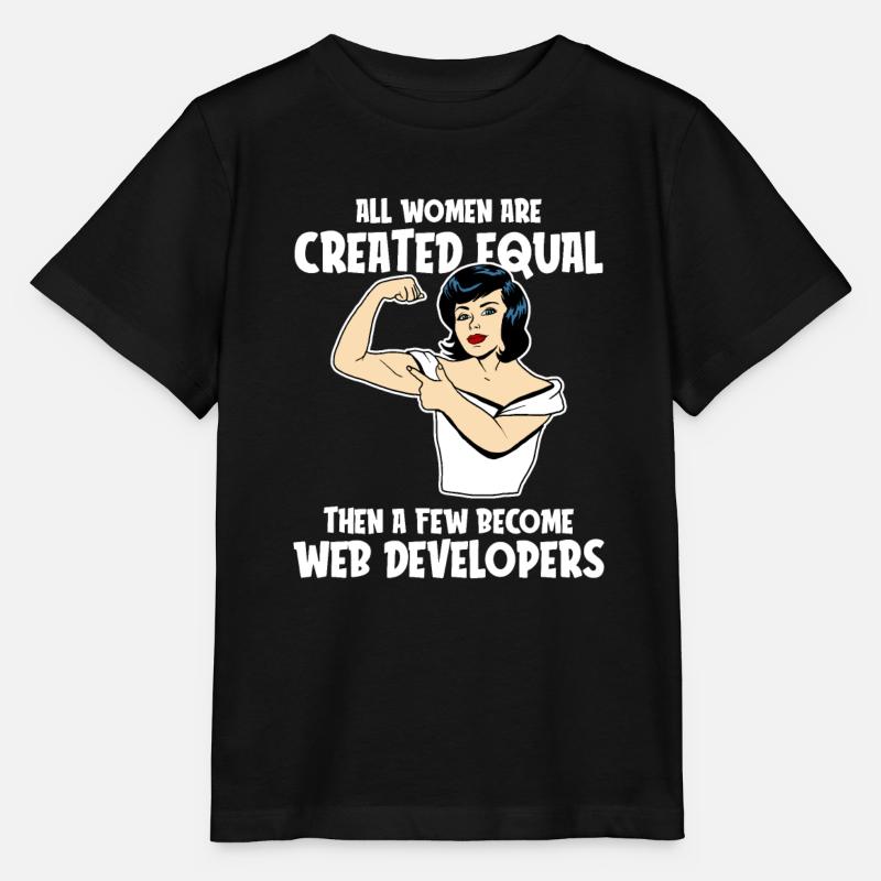 Développeur Web Développeur Web Développeur Web - T-shirt bio MINI CREATOR Stanley/Stella Enfant - noir