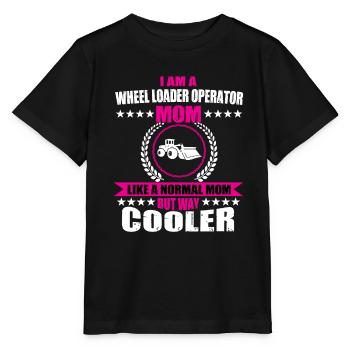 Chargeuse sur pneus Mama - T-shirt bio MINI CREATOR Stanley/Stella Enfant - noir - Devant - Mikhail (115cm)