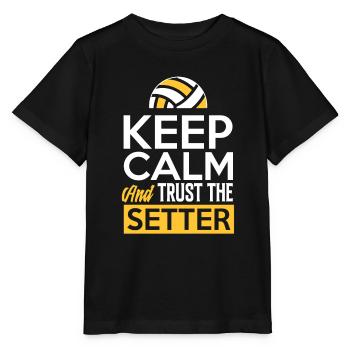 Fun Volleyball Gift - Stanley/Stella MINI CREATOR Kids’ T-Shirt - black - Front - Mikhail (115cm)