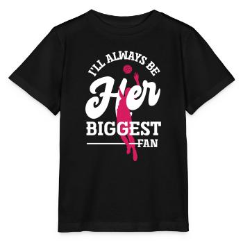 Funny Volleyball Mom Dad Gift - Stanley/Stella MINI CREATOR Kids’ T-Shirt - black - Front - Mikhail (115cm)