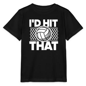 Fun Volleyball Gift - Stanley/Stella MINI CREATOR Kids’ T-Shirt - black - Front - Mikhail (115cm)