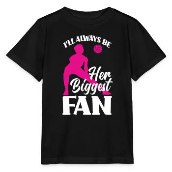 Funny Volleyball Mom Dad Gift - Stanley/Stella MINI CREATOR Kids’ T-Shirt - black - Front - Mikhail (115cm)