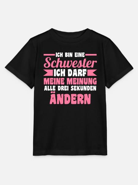 Geschwister Familie Schwestern Schwester - Stanley/Stella Kinder T-Shirt MINI CREATOR - Schwarz