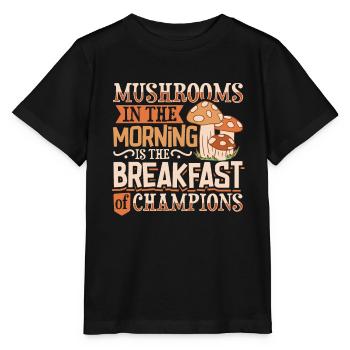 Morels Mushroom Picker Mushroom Farmer Mushroom - Stanley/Stella MINI CREATOR Kids’ T-Shirt - black - Front - Mikhail (115cm)