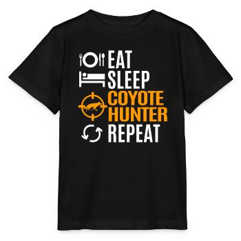 Coyote Hunting Coyote Hunting Gift - Stanley/Stella MINI CREATOR Kids’ T-Shirt - black - Front - Mikhail (115cm)